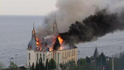 تخریب قلعه «هری‌پاتر» در اوکراین