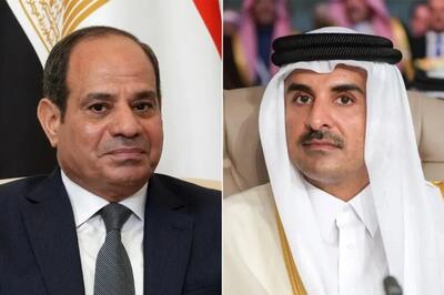 تحولات غزه؛ محور رایزنی تلفنی امیر قطر و رئیس‌جمهور مصر