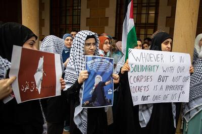 اضافه شدن دانشجویان لبنان به جمع معترضان صهیونیست