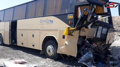 تصادف هولناک اتوبوس دانش آموزان یزدی با کامیون/ وضعیت مصدومان و جزییات