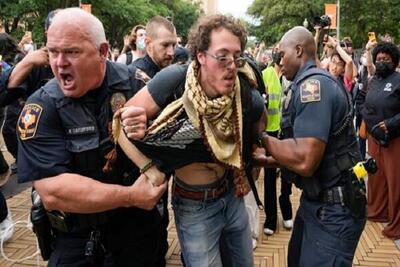 بازداشت بیش از ۱۰۰۰ دانشجوی معترض در ۲۵ دانشگاه آمریکا