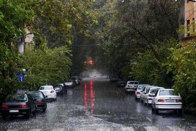 بارش شدید باران بهاری هم اکنون در تهران+ فیلم