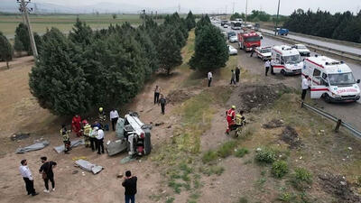 مرگ 3 زن و مرد در واژگونی هولناک پراید در جاده قزوین