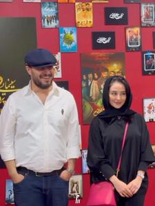 ویدئوی رمانتیک شده از جواد عزتی و الناز حبیبی در اکران تمساح خونی