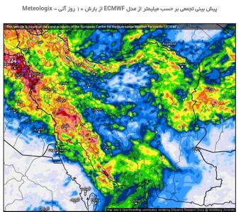 ایران سراسر باران؛ ۱۰ روز پربارش در راه است