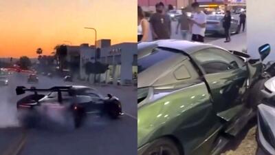 لحظه نابود کردن خودرو ۸۰ میلیاردی توسط یک ایرانی