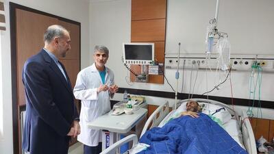 عیادت وزیر امورخارجه ایران از دیپلمات مجروح شده سوری