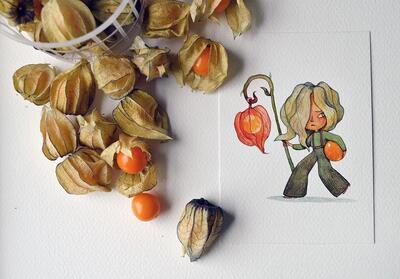 هنرمند با نقاشی کردن متفاوت میوه ها را زنده کرده است !