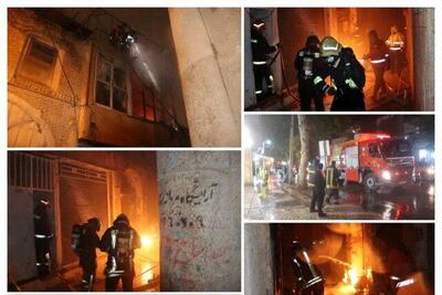 آتش‌سوزی گسترده در مغازه شارژ سیلندر گاز در شیراز