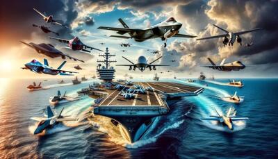 نیروی دریایی آمریکا چند هواپیما و از چه انواعی در اختیار دارد؟