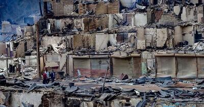 خسارات آتش‌سوزی در شهرک چوبی امامزاده ابراهیم گیلان/ تصاویر