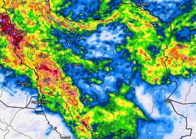 تداوم بارش‌ها تا ۱۰ روز آینده در تمام نقاط کشور