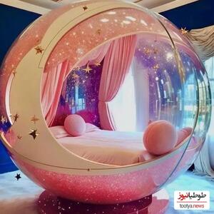 (عکس) خلاقیت و ایده ای لاکچری و رویایی در طراحی تخت کودک/ واقعا عجب طراحی حیرت انگیزی!