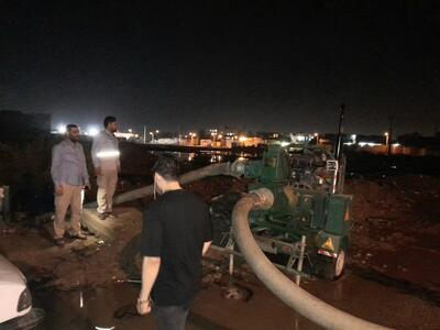 آماده باش شبانه روزی دستگاه های امدادی و خدماتی خوزستان برای دفع آب های سطحی