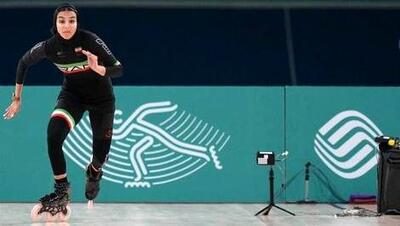 شکست رکورد ایران توسط ترانه احمدی در مسابقات اسکیت فری استایل