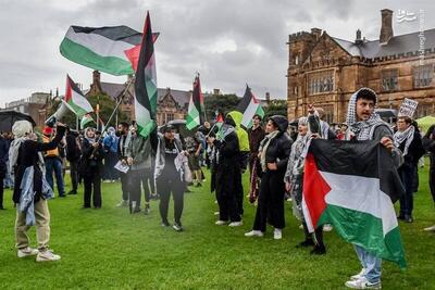 اعتراض و تجمع حامیان فلسطین در دانشگاه‌های استرالیا