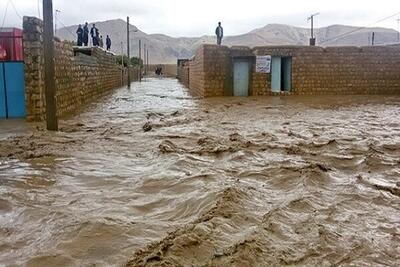 خسارت سیلاب به منازل مردم در شهرک شهید کشوری ایلام