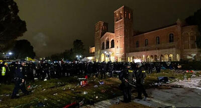 بازداشت بیش از 200 معترض در مقابل دانشگاه UCLA