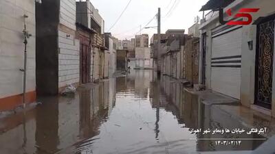 اهواز ، شهر بی دفاع / امید مردم در وعده های پوچ مسئولان شهری غرق می شود!+فیلم