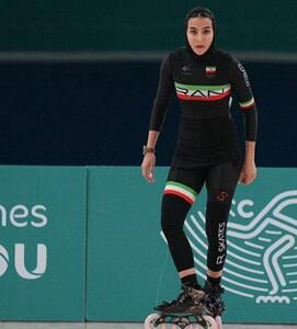 رکورد تازه ترانه احمدی در اسکیت فری‌استایل زنان