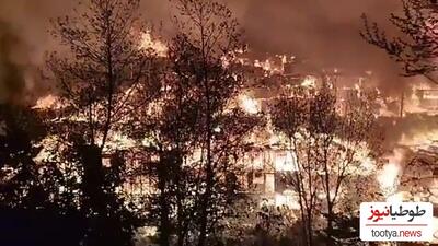 (فیلم) علت آتش سوزی 130 خانه در روستای امامزاده ابراهیم چه بود؟ / تخریب 100 درصدی خانه ها