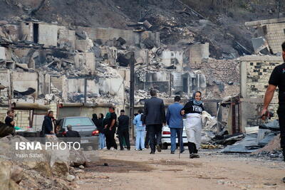 عکسی بی‌نظیر از  روستای امامزاده ابراهیم شفت قبل از آتش‌سوزی