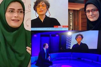 حضور بدون حجاب مجری زن سابق صدا و سیما  در بی بی سی پس از مهاجرت+ عکس