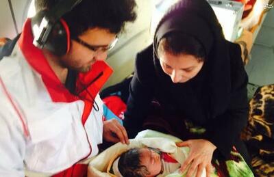 تولد یک نوزاد در هیاهوی سیلاب