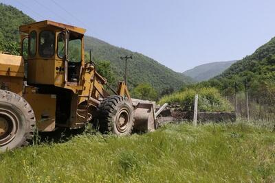 باغ سرهنگ  در توسکستان تخریب شد