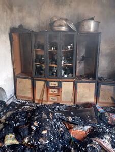 به آتش کشیدن یک منزل مسکونی توسط یکی از اعضا خانواده در شوش