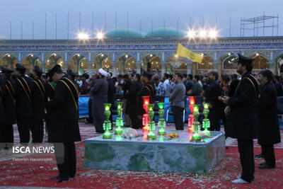 شهدای گمنام در مسجد مقدس جمکران به خاک سپرده شدند