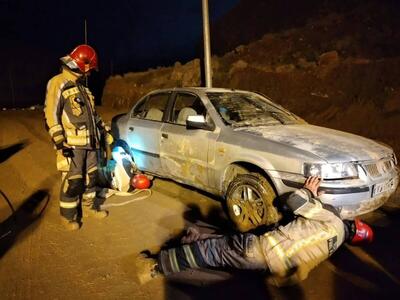 توضیحات آتش‌نشانی درباره حادثه شب گذشته اتوبان شهید خرازی