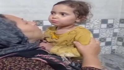 یسنا دختر گمشده در گندم زار‌ها در آغوش مادرش بعد از 4 روز