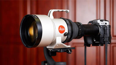 این لنز دوربین فاصله کانونی 1600 میلی‌متری و 60 کیلوگرم وزن دارد!