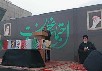 تشییع پیکر شهید دفاع مقدس در اجتماع صادقیون در مشهدالرضا - تسنیم