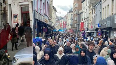 عکس | وضعیت باورنکردنی پوشش زنان در خیابان‌های بروکسل بلژیک - عصر خبر