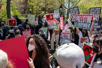 همدردی مردم نیویورک با دانشجویان معترض