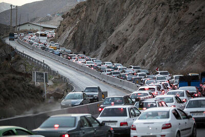 لغو محدودیت تردد و ترافیک سنگین در جاده چالوس