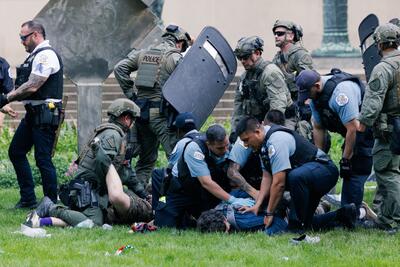 ادامه اعتراضات در دانشگاه‌های آمریکا/ بازداشت ۲۵ نفر در دانشگاه ویرجینیا