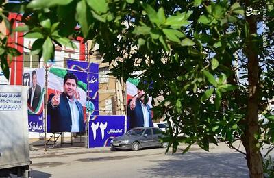 عکس/ تبلیغات دور دوم انتخابات مجلس در آبادان