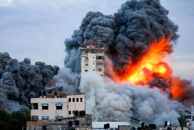وییدیویی از بمباران شهر رفح توسط ارتش اسرائیل
