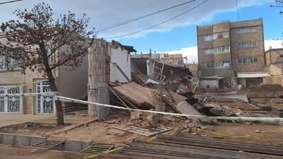 گودبرداری غیراصولی منجر به ریزش ساختمان مسکونی در مشهد شد