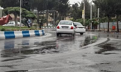 بارش باران در دامغان