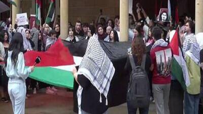 نگاهی به اعتراضات دانشجویان ژاپنی در حمایت از فلسطین + فیلم