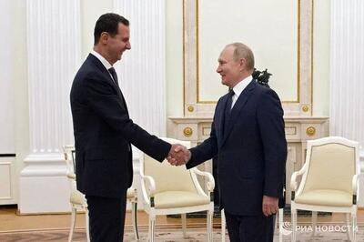 تبریک بشار اسد به پوتین