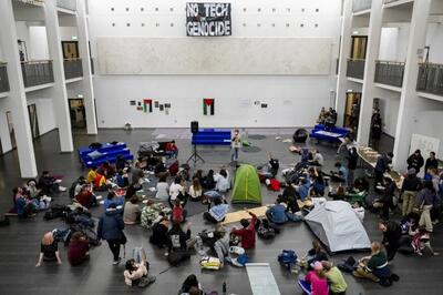 همبستگی دانشجویان سوئیسی با غزه