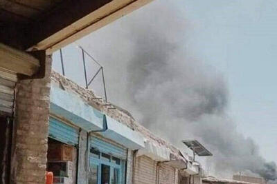 عکس | تصویری از منفجر شدن یک خودروی نظامی در افغانستان؛ علت انفجار چه بود؟