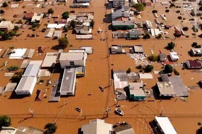 تصاویر هوایی از حال و روز مناطق سیل‌زده برزیل