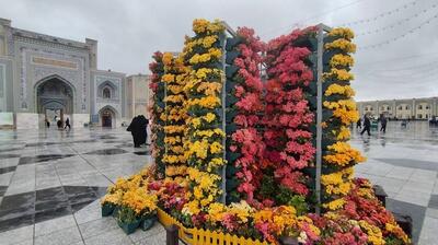 اهدای بیش از 400 هزار شاخه گل توسط اعتاب مقدسه به حرم مطهر امام‌رضا(ع)