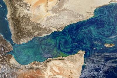 (تصویر) چشم‌انداز زیبای ناسا از تنگه هرمز و دریای عمان